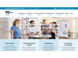 Weserbergland University of Applied Sciences's Website Screenshot