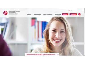 Hochschule der Wirtschaft für Management's Website Screenshot