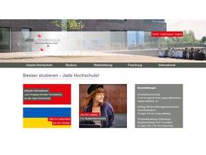 Jade University of Applied Sciences's Website Screenshot