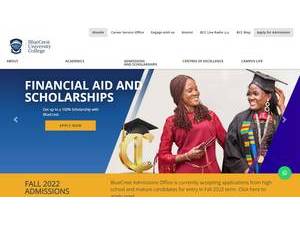 BlueCrest College's Website Screenshot