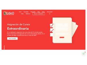 Universidad de Occidente, Guatemala's Website Screenshot