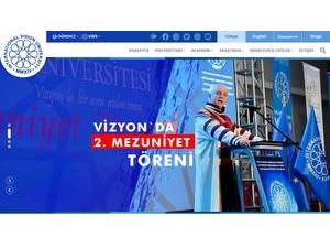 Uluslararasi Vizyon Üniversitesi's Website Screenshot