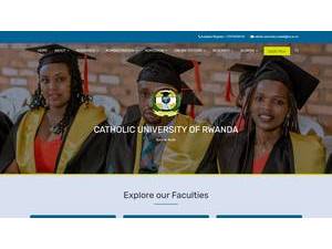 Catholic University of Rwanda's Website Screenshot