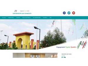 Université de Djibouti's Website Screenshot