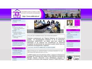 Université des lettres et des sciences humaines de Bamako's Website Screenshot