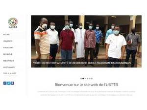 Université des sciences, des techniques et des technologies de Bamako's Website Screenshot
