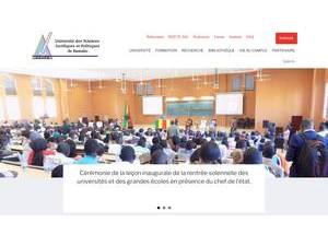 Université des sciences juridiques et politiques de Bamako's Website Screenshot