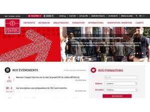 Toulouse Capitole University's Website Screenshot