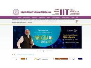 Indian Institute of Technology, BHU's Website Screenshot