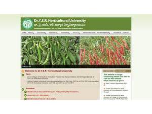 Dr. Y.S.R. Horticultural University's Website Screenshot
