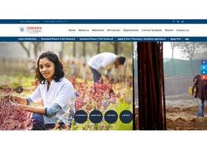 Vignan University's Website Screenshot