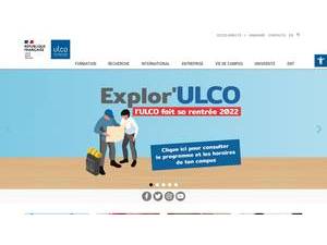 Université du Littoral Côte d'Opale's Website Screenshot