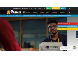 Bharath Institute of Higher Education and Research's Website Screenshot