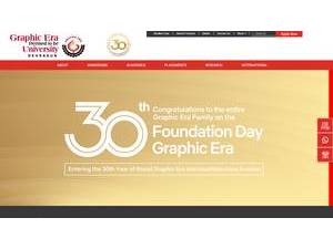 Graphic Era University's Website Screenshot