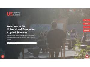 University of Applied Sciences Europe's Website Screenshot