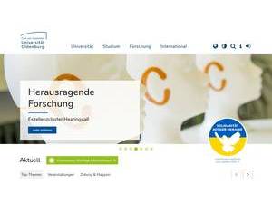 Carl von Ossietzky University of Oldenburg's Website Screenshot