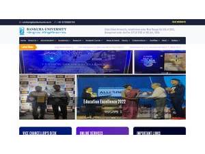 Bankura University's Website Screenshot