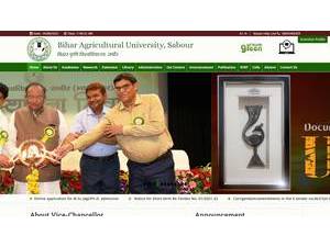 Bihar Agricultural University's Website Screenshot