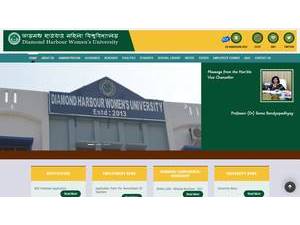 Diamond Harbour Women's University's Website Screenshot