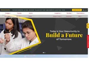 Geetanjali University's Website Screenshot