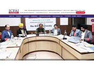 ICFAI University, Himachal Pradesh's Website Screenshot