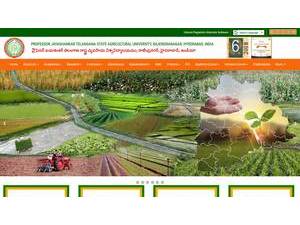 Professor Jayashankar Telangana State Agricultural University's Website Screenshot