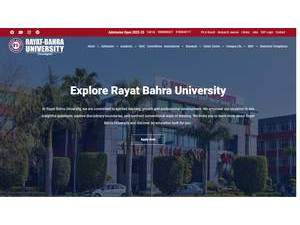 Rayat-Bahra University's Website Screenshot