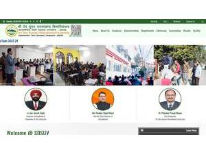 Sri Dev Suman Uttarakhand University's Website Screenshot