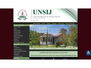 Universidad de la Sierra Juárez's Website Screenshot