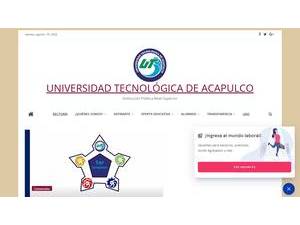 Universidad Tecnológica de Acapulco's Website Screenshot