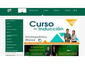 Universidad Tecnológica de Coahuila's Website Screenshot