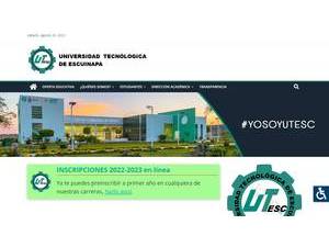 Universidad Tecnológica de Escuinapa's Website Screenshot
