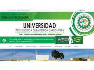 Technological University of the Carboniferous Region's Website Screenshot