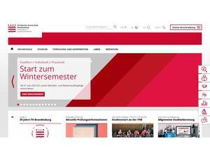 Technische Hochschule Brandenburg's Website Screenshot