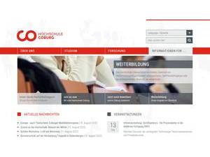 Hochschule Coburg's Website Screenshot