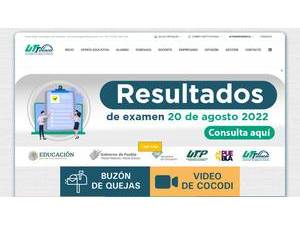Universidad Tecnológica de Tehuacán's Website Screenshot