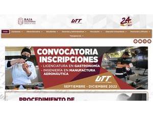 Universidad Tecnológica de Tijuana's Website Screenshot