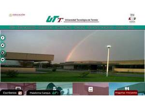 Universidad Tecnológica de Torreón's Website Screenshot
