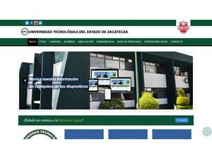 Universidad Tecnológica del Estado de Zacatecas's Website Screenshot