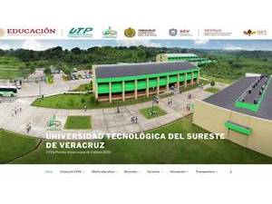 Universidad Tecnológica del Sureste de Veracruz's Website Screenshot