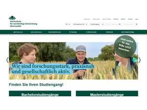 Hochschule für Nachhaltige Entwicklung Eberswalde's Website Screenshot