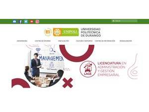 Universidad Politécnica de Durango's Website Screenshot