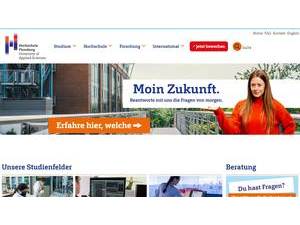 Flensburg University of Applied Sciences's Website Screenshot