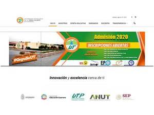 Technological University of the Tierra Caliente's Website Screenshot