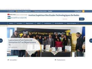 المعهد العالي للدراسات التكنولوجية برادس's Website Screenshot
