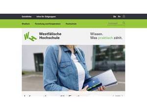 Westfälische Hochschule Gelsenkirchen Bocholt Recklinghausen's Website Screenshot