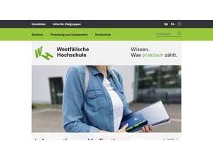 Westphalian University of Applied Sciences's Website Screenshot