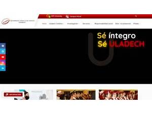 Catholic University Los Angeles of Chimbote's Website Screenshot