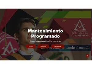 Peruvian University of the Americas's Website Screenshot