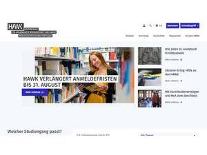 HAWK Hochschule Hildesheim/Holzminden/Göttingen's Website Screenshot